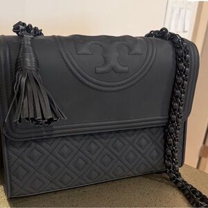 Tory Burch Black Quilted Shoulder Bag